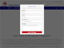 Tablet Screenshot of khannanfinance.com